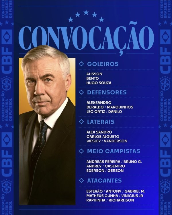 安帅首期巴西国家队名单：内马尔落选 安东尼、卡塞米罗入选