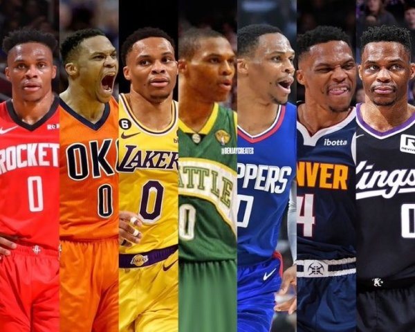 生涯第七支球队！美媒晒图：威少也集齐了彩虹运动活动    服  🌈