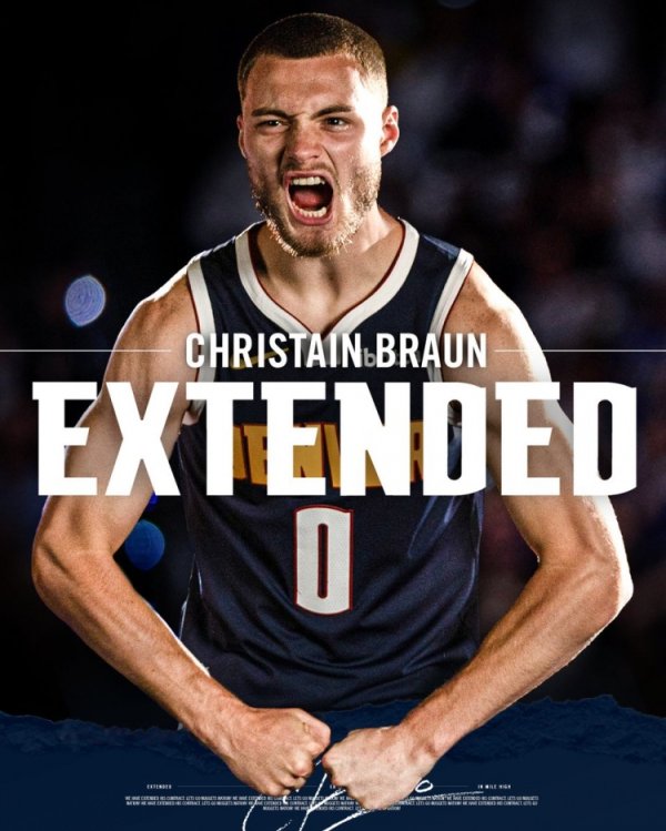 5年1.25亿！掘金官方：球队与布劳恩签下多年提前续约合同